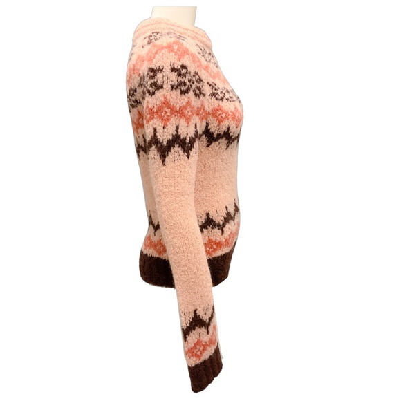 SMYTHE APRICOT FAIR ISLE LOPI SWEATER - Picture 2 of 6